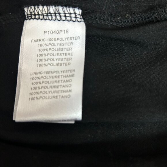 Molly Bracken Micro-Leaf Sprig Pattern Dress - Black* - US M (As Is) - Picture 9 of 9